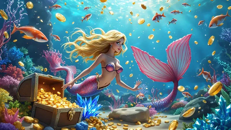 Visual permainan tembak ikan bawah laut di TERBIT21