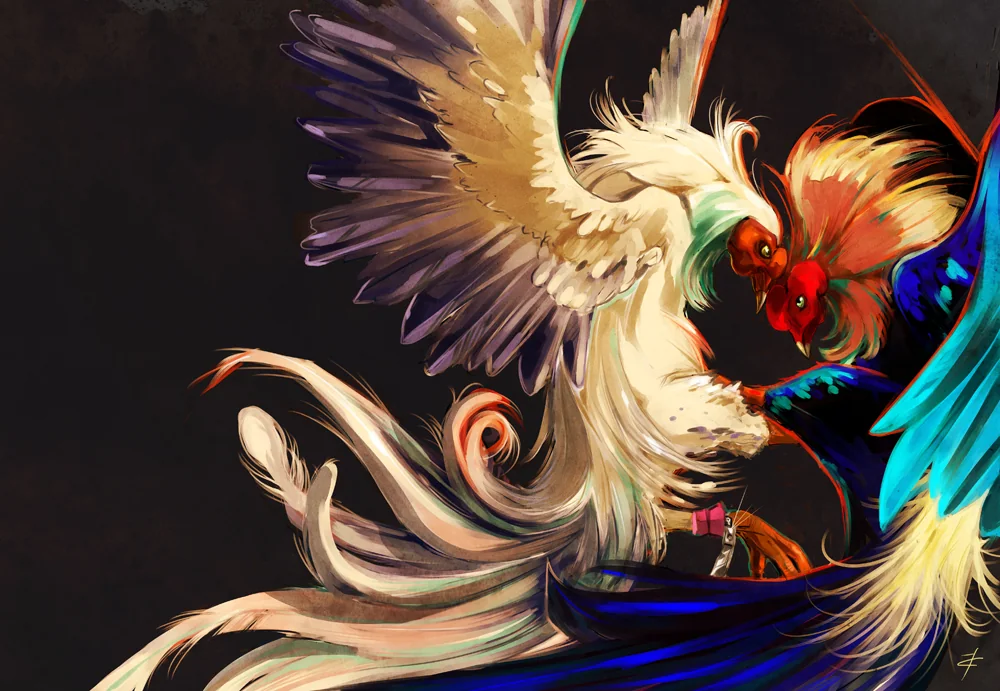 Ilustrasi kategori permainan sabung ayam